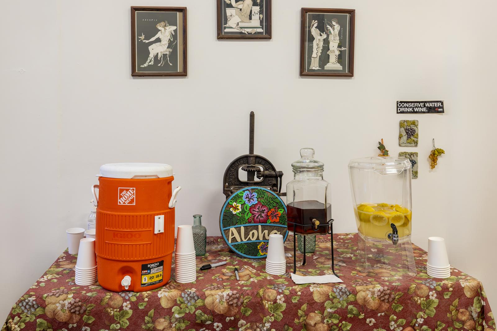 Drink station in the barn